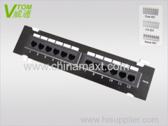 UTP CAT5E 12Port Patch Panel China Suplier with Best Price