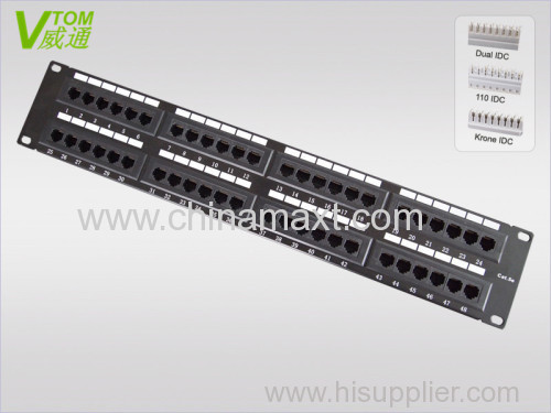 48port CAT5E UTP Patch Panel Chinese Supplier