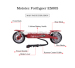 Mototec Patent Design two wheel standing electric scooter 36v 500w