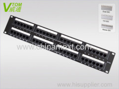 UTP CAT5E 48Port Patch Panel Factory Supplier