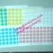white green pink yellow blur paper qc passed inspected QC stickers printing
