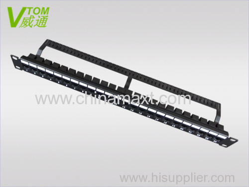 Blank Patch Panel 24Port With Cable Mangement