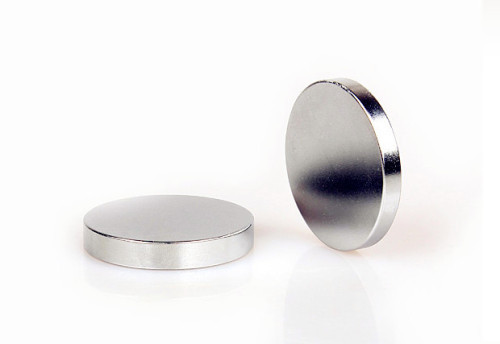 Permanent disc Neodymium magnet with nickel coating