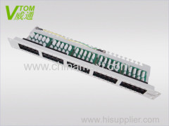 CAT3 UTP 50Port Voice Pantch Panel China Manufacture