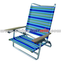 5 Position to Lay Flat Beach Chair