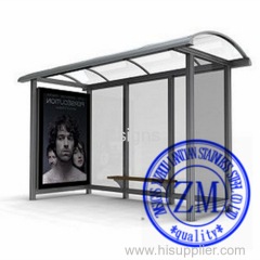 Metal Bus Stop Shelter