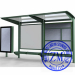 Metal Bus Stop Shelter