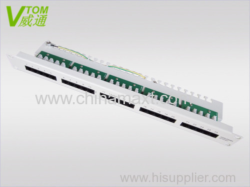 CAT3 UTP 25Port Voice Patch Panel with ABS or PC material