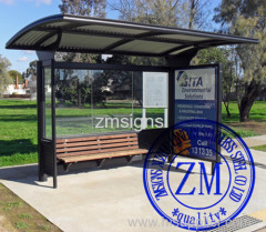 Bus Shelter Size Bus Stop Station