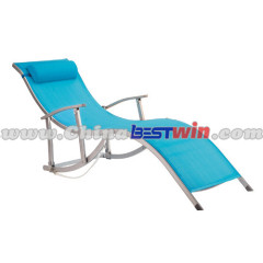 Portable Lounge Chair Aluminum Tube With Armrest