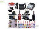8 Color Ink Starter Tattoo Kits With Sterile Tattoo Needles Rotary Machine