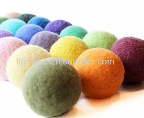 Colorful Felted Wool Dryer Ball