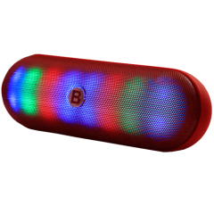 Pill Speaker Bluetooth Speaker with Colorful LED Light