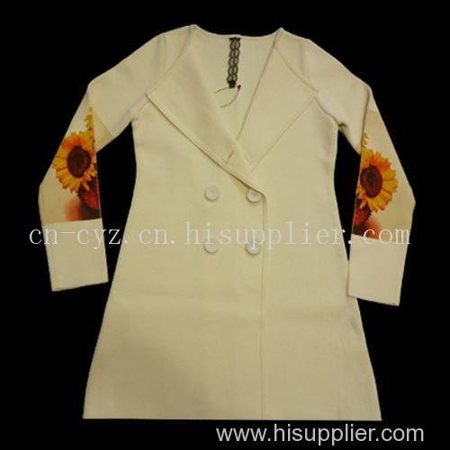 Women's Long Viscose and Nylon Trench Coats