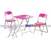 Folding Table and Chairs Set Pink