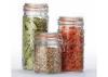 OEM Clear airtight glass canisters , glass food storage jars with lids for kitchen