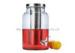 Glass beverage dispenser with ice chamber / drink dispenser with infuser for party & bar