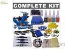 Body Tattoo Artist Starter Kit For Practice CE TUV ISO / Tattoo Machine Full Kit