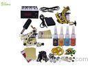 Travel Power Supply Starter Tattoo Kits With Practice Skin / Tattoo Beginner Kit