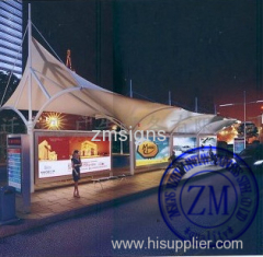 Outdoor Motorcycle Shelter Bus Stop Station