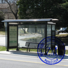 Outdoor Motorcycle Shelter Bus Stop Station