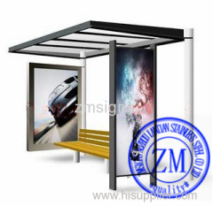 Outdoor Motorcycle Shelter Bus Stop Station