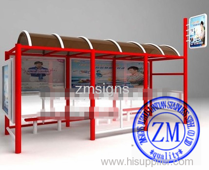 Outdoor Kiosk Bus Stop Station Advertising Billboard