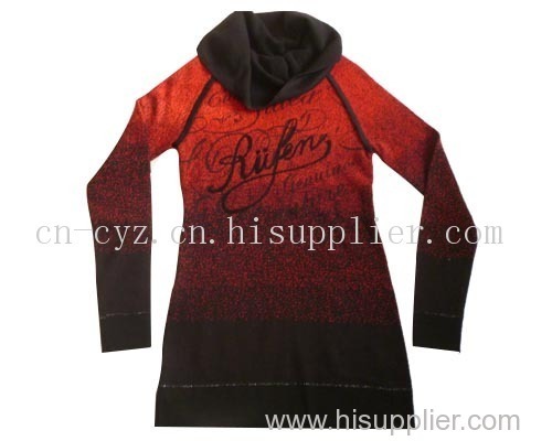 Lady's High-quality Speckled Jacquard Turtleneck Sweaters
