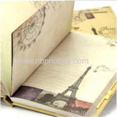 2015 Newly Designed Hard Cover Colored Pages Diary with Code Lock