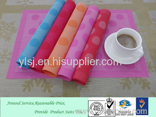 2017 Customized Bright-color Striped Woven Placemat