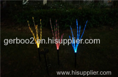 Fiber Optic Colorful Changing LED Solar Power Solar Light Garden Outdoor Path Lamp Home Yard Garden Decoration