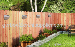 Solar Power Panel 6 LED Fence Gutter Light Outdoor Garden Wall Lobby Pathway Bulb Lamp White and Warm White
