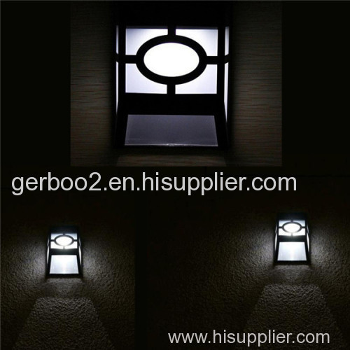LED Solar Fence Lights Solar Lamp Panel Sound Control Lightings Waterproof Wall Lamps Garden Courtyard LED Fence Lights