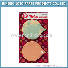 Adhesive Memo Pad Custom Shaped Sticky Notes