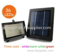 New 36LED Solar powered Landscape light outdoor flood light for garden decoration light sensor+White/Warm White/Green