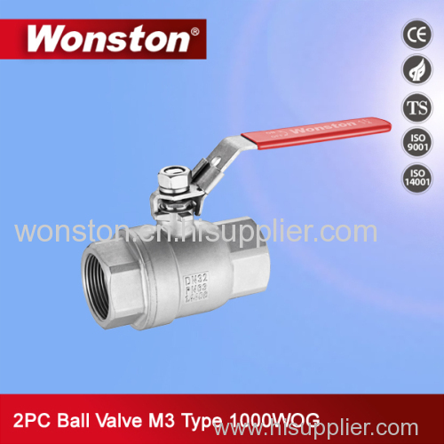 2PC Ball Valve M3 Type 1000WOG