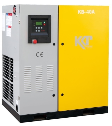 Oil flooded rotary screw air compressor