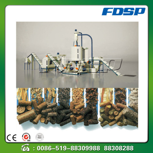 Convenient operation complete bio-fuel pellet forming line