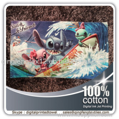 2015 hot sales promotional printed beach towel