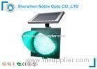 300mm Green Solar Warning Light 10W Lithium Battery 5500M CE / ROHS