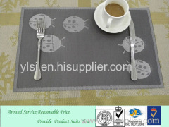 Waterproof anti-oil easy clean high grade Hotel Woven Placemat