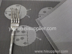 Waterproof anti-oil easy clean high grade Hotel Woven Placemat