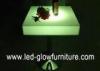 Bar furniture illuminated cocktail table top / led end tables for pub / disco / club