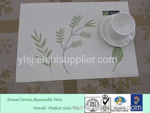Printed Pattern Clean Woven Vinyl Placemat