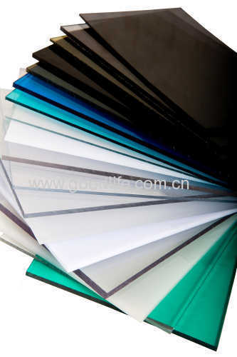 polycarbonate solid panel with all colour