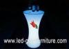 Polyethylene illuminatedoutdoor furniture , glowing portable led poseur table