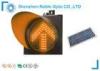 Yellow flashing solar traffic warning light