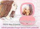 mult i- use Cute Portable charger mirror power bank 5600 mah high capacity