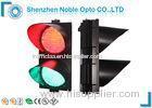 Red Green 2 Aspects Solar Traffic Lights Remote Control In Parking System