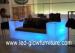 Modern Hotel Nightclub Bar illuminated glowing Sofa with Bluetooth smart control by iphone